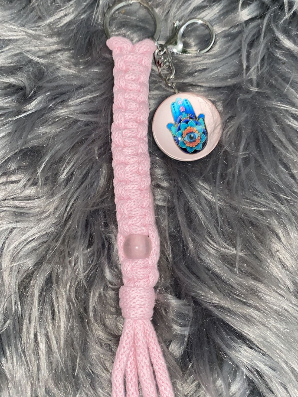 Klíčenka macrame Růženín