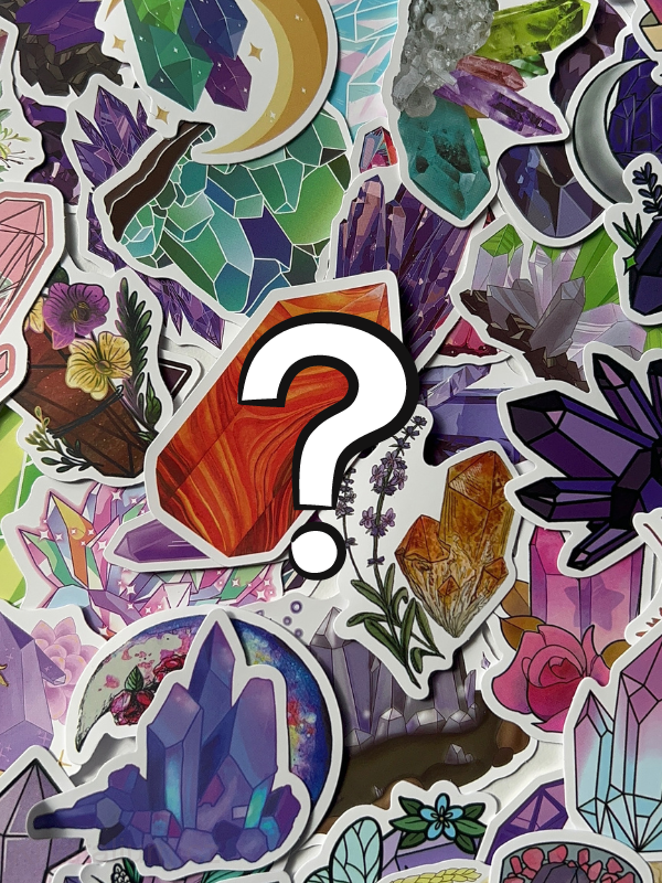 MYSTERY samolepky KRYSTALY