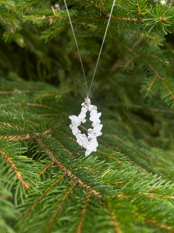 Ozdoba na stromeček křišťál sekaný