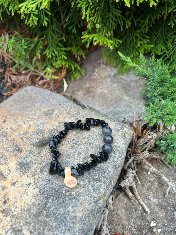 AD Onyx + labradorit náramek