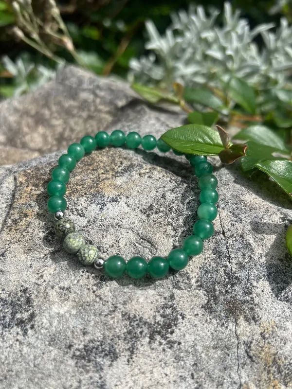 AVANTURÍN a SERPENTIN náramek kulička 1