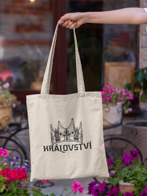 KRÁLOVSTVÍ plátěná taška NATURAL