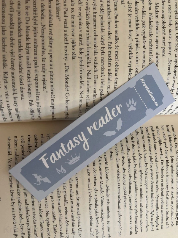 Záložka FANTASY READER MODRÁ