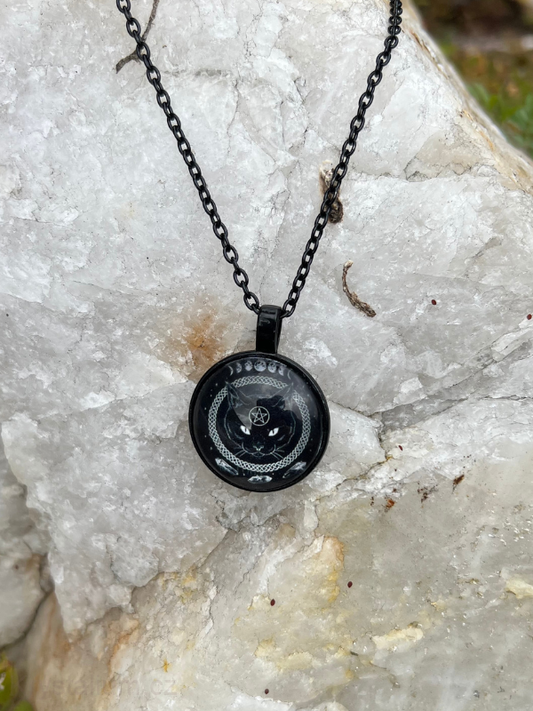 Amulet černá kočka