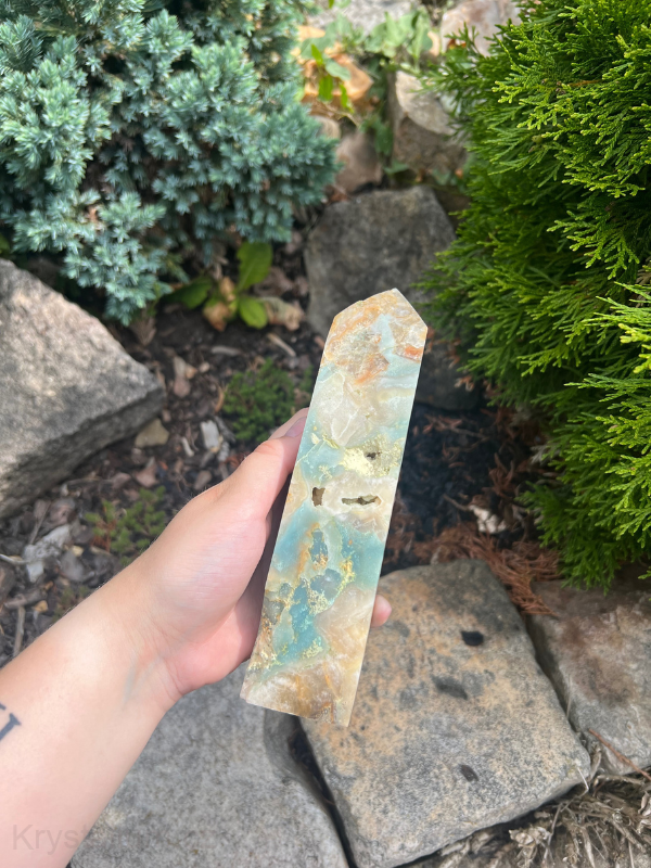 Sky Blue Quartz OBELISK