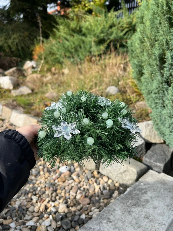 VÁNOČNÍ VĚNEC AVANTURÍN KULIČKY konkrétní kus