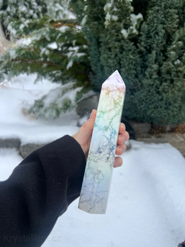 MAXI MAGNEZIT obelisk s aurou konkrétní kus
