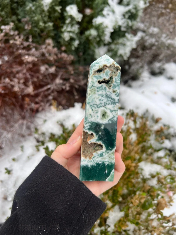 Achát obelisk konkrétní kus
