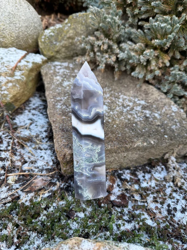 Achát maxi obelisk konkrétní kus