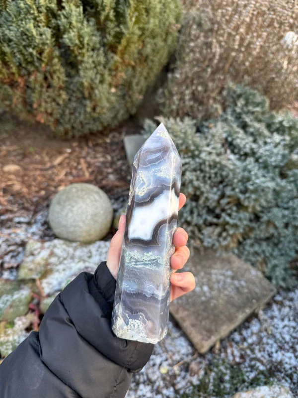 Achát maxi obelisk konkrétní kus